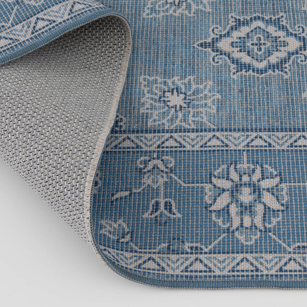  Blue Lillian Dainty Persian Area Rug, 5'x8'