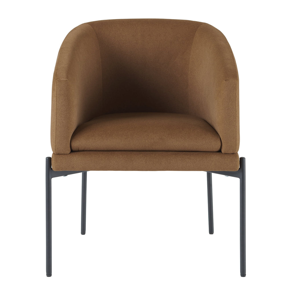 Better Home and Garden Wyatt velvet Dining Chair 2pk, Vesper Tobacco
