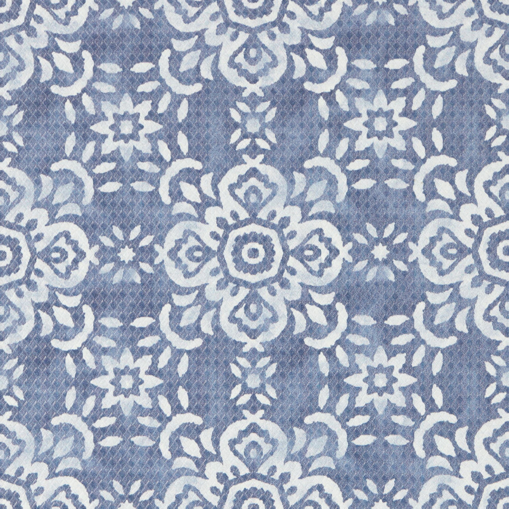 (2 pack)  Azmi Kitchen Mat, Blue, 20"W x 32"L, 1 Piece