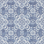 (2 pack)  Azmi Kitchen Mat, Blue, 20"W x 32"L, 1 Piece