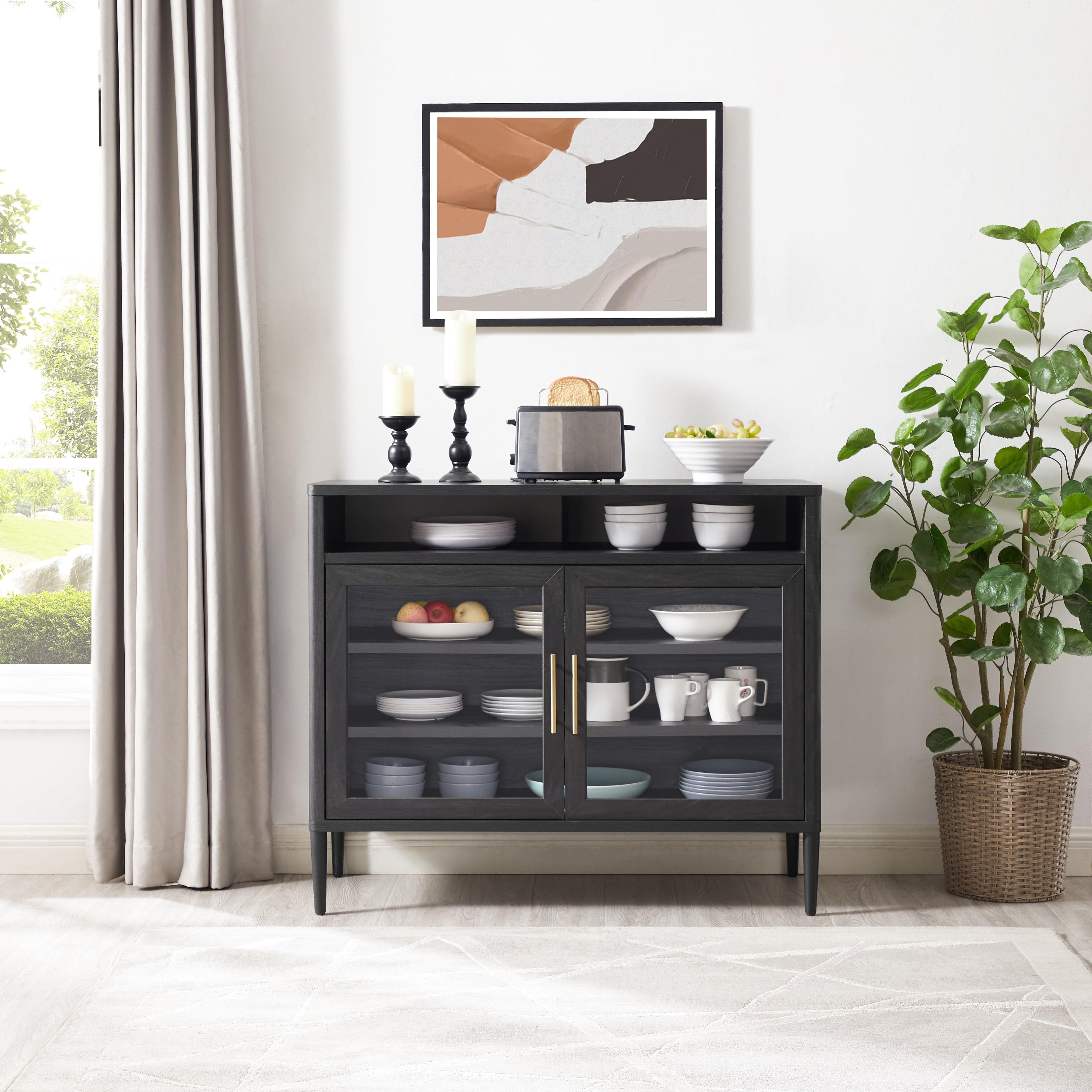   Oaklee Buffet, Black Finish
