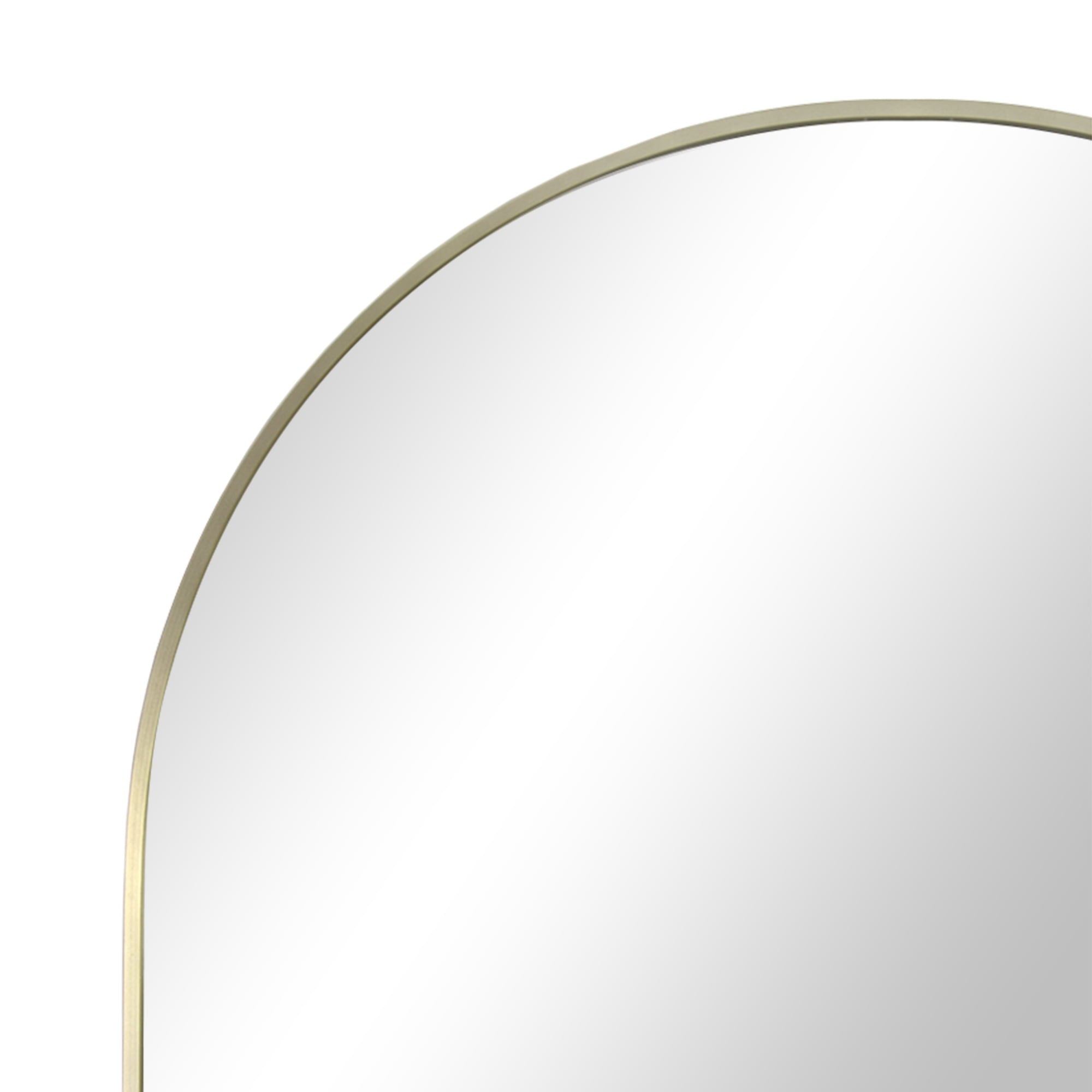  24x34 Gold Arched Large Wall Mirror for Bathroom or Living Room