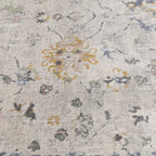  Persian Blooms Silver Indoor Area Rug, 5' x 7'