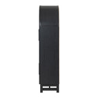  Juliet Kitchen Rounded Arch Cabinet, Rich Black