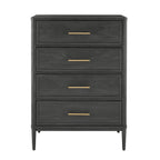  Oaklee 4 Drawer Dresser, Charcoal Finish