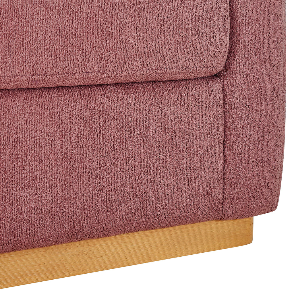  Lillian Accent Swivel Chair, Rose Boucle