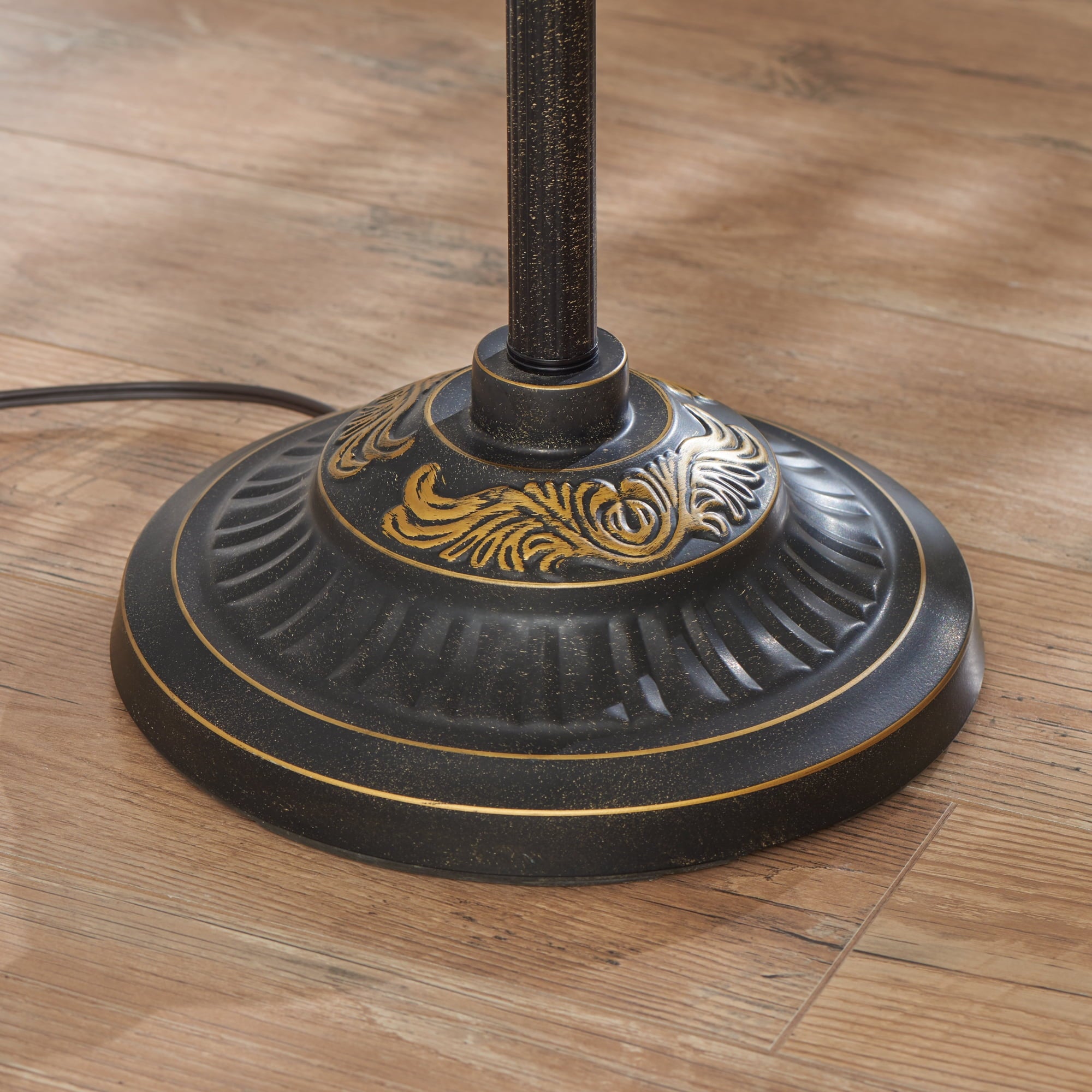  Traditional Bronze Victorian Floor Lamp 70"