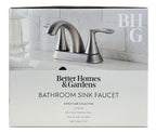  Simple Flair 4" Centerset Bathroom Faucet in Satin Nickel