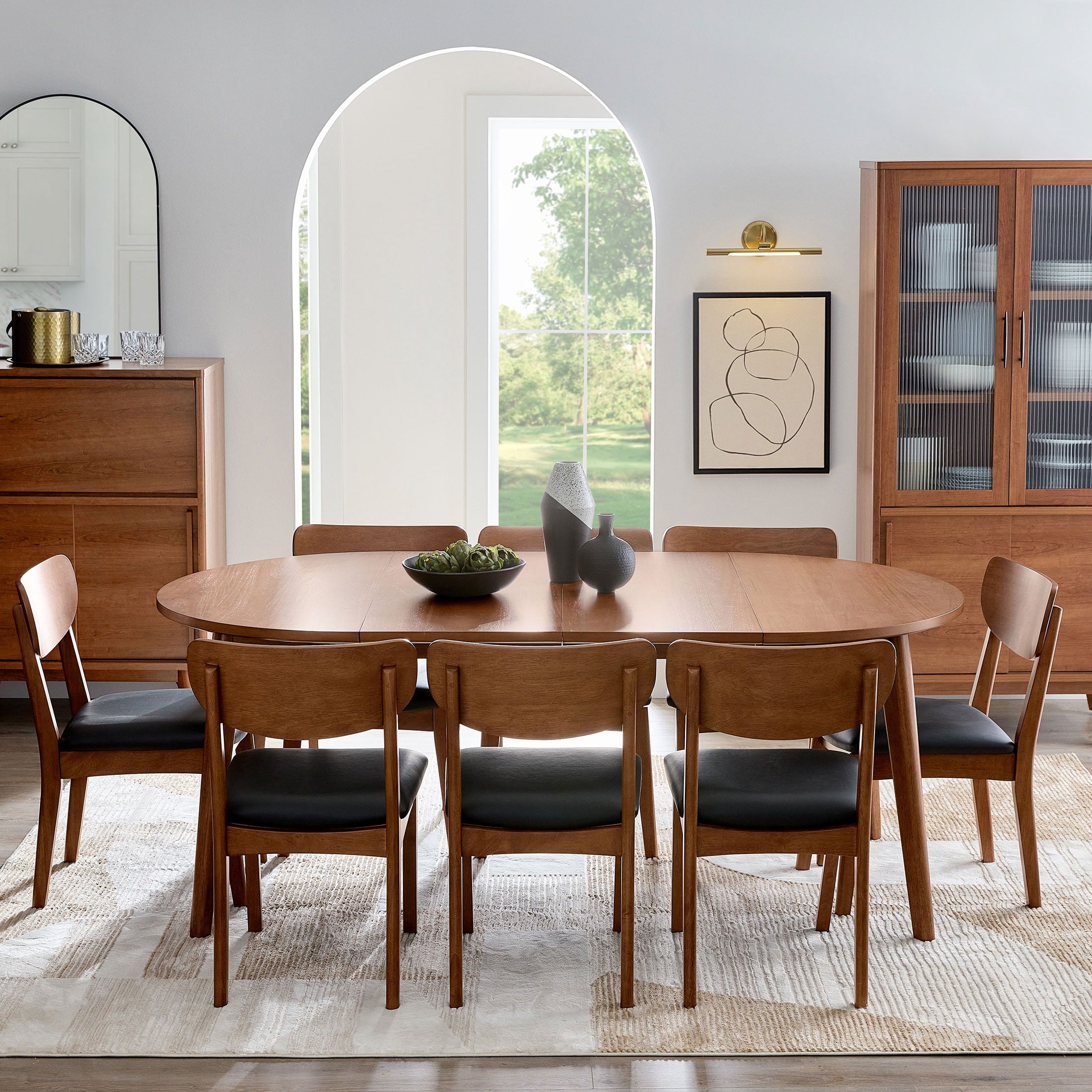  Greyson China Cabinet, Acorn Finish