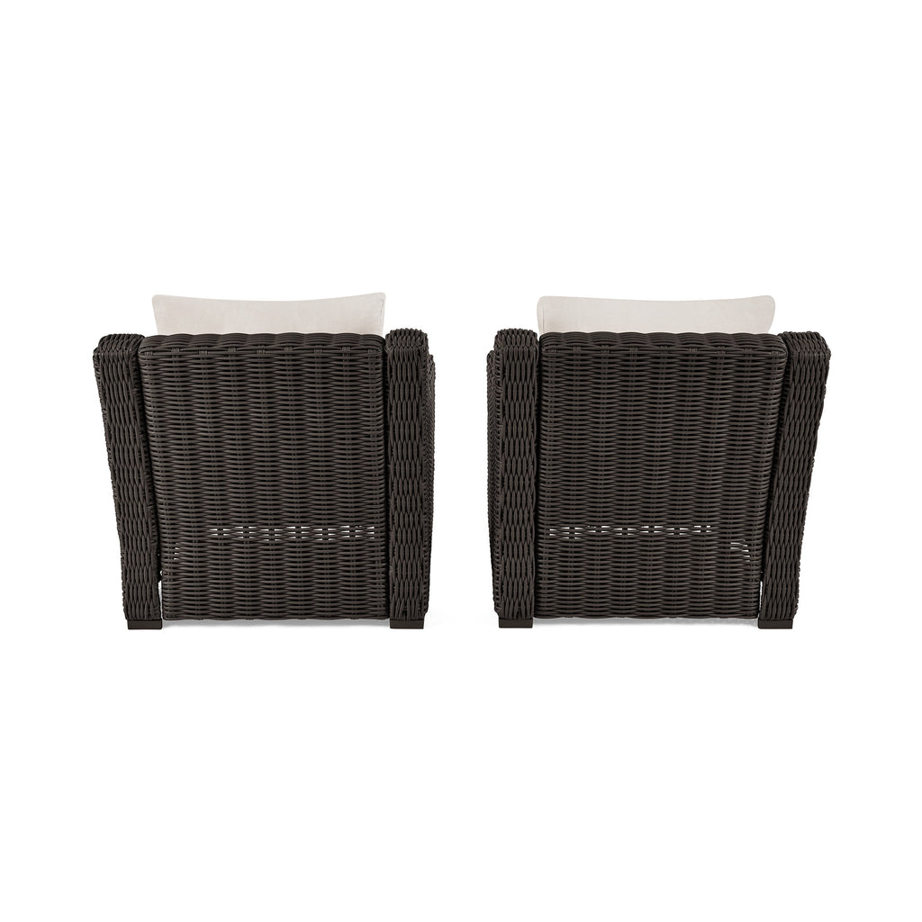  Bellamy Outdoor 2pk Lounge Chairs, Dark Brown
