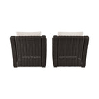  Bellamy Outdoor 2pk Lounge Chairs, Dark Brown