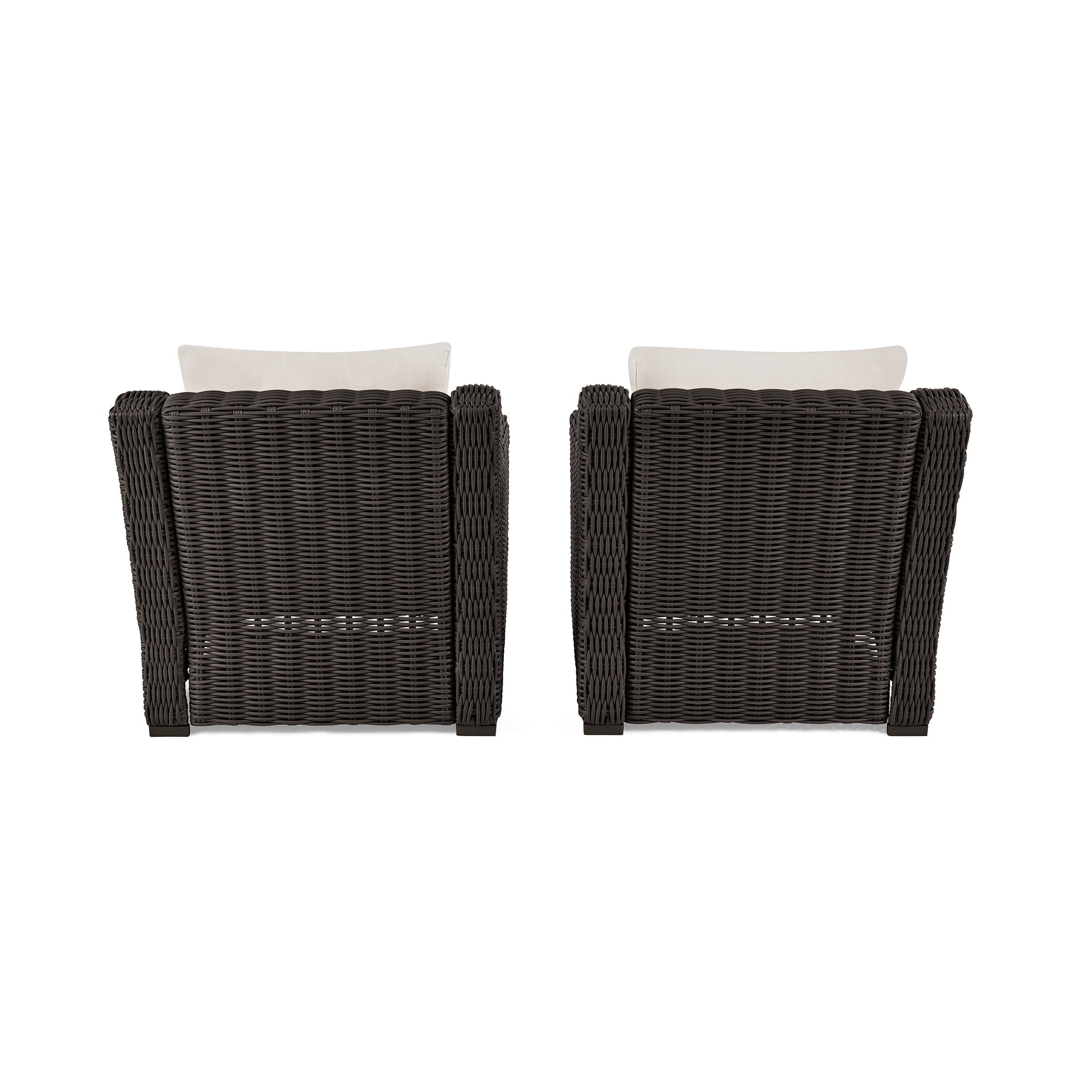 Bellamy Outdoor 2pk Lounge Chairs, Dark Brown