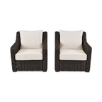  Bellamy Outdoor 2pk Lounge Chairs, Dark Brown