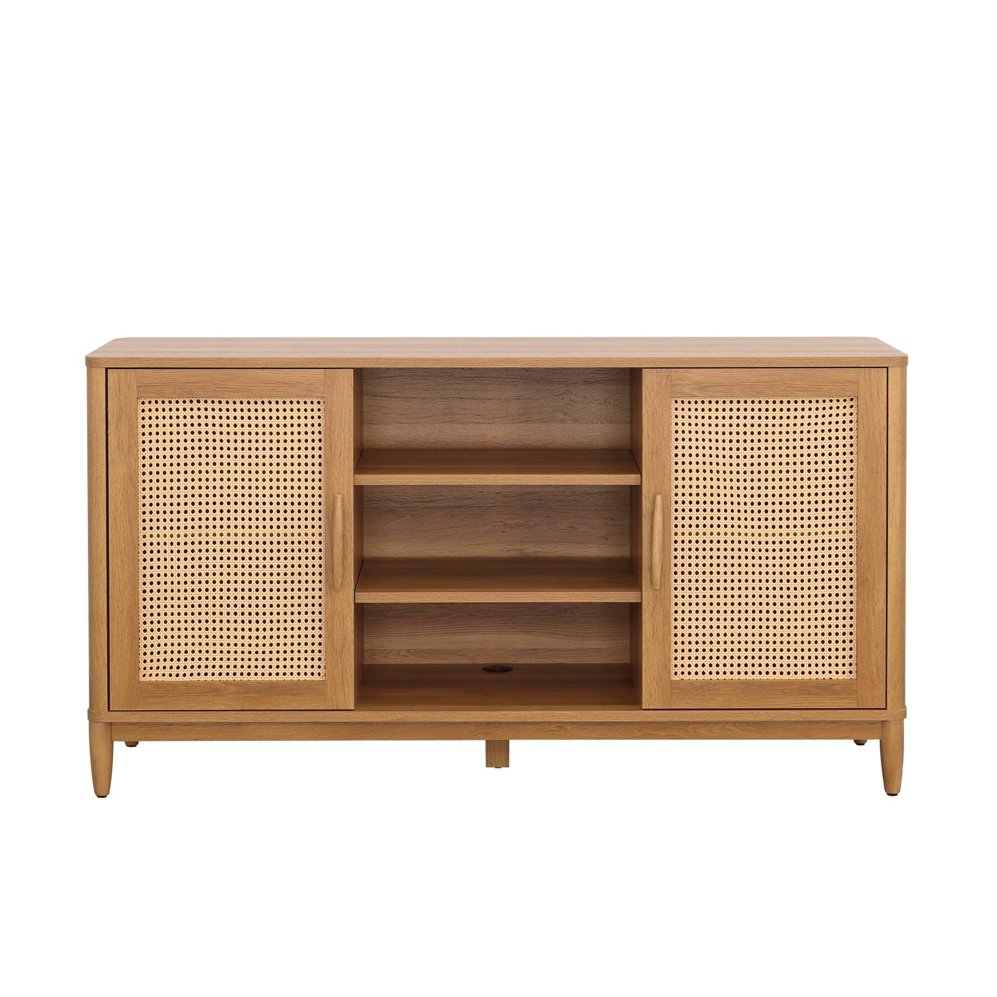  Springwood Cane TV Stand for TV's up to 65", Light Honey Finish