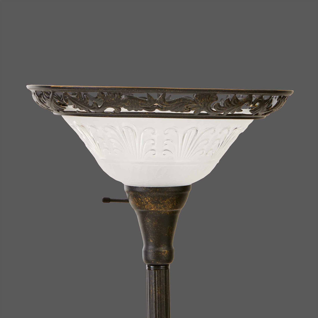  Traditional Bronze Victorian Floor Lamp 70"
