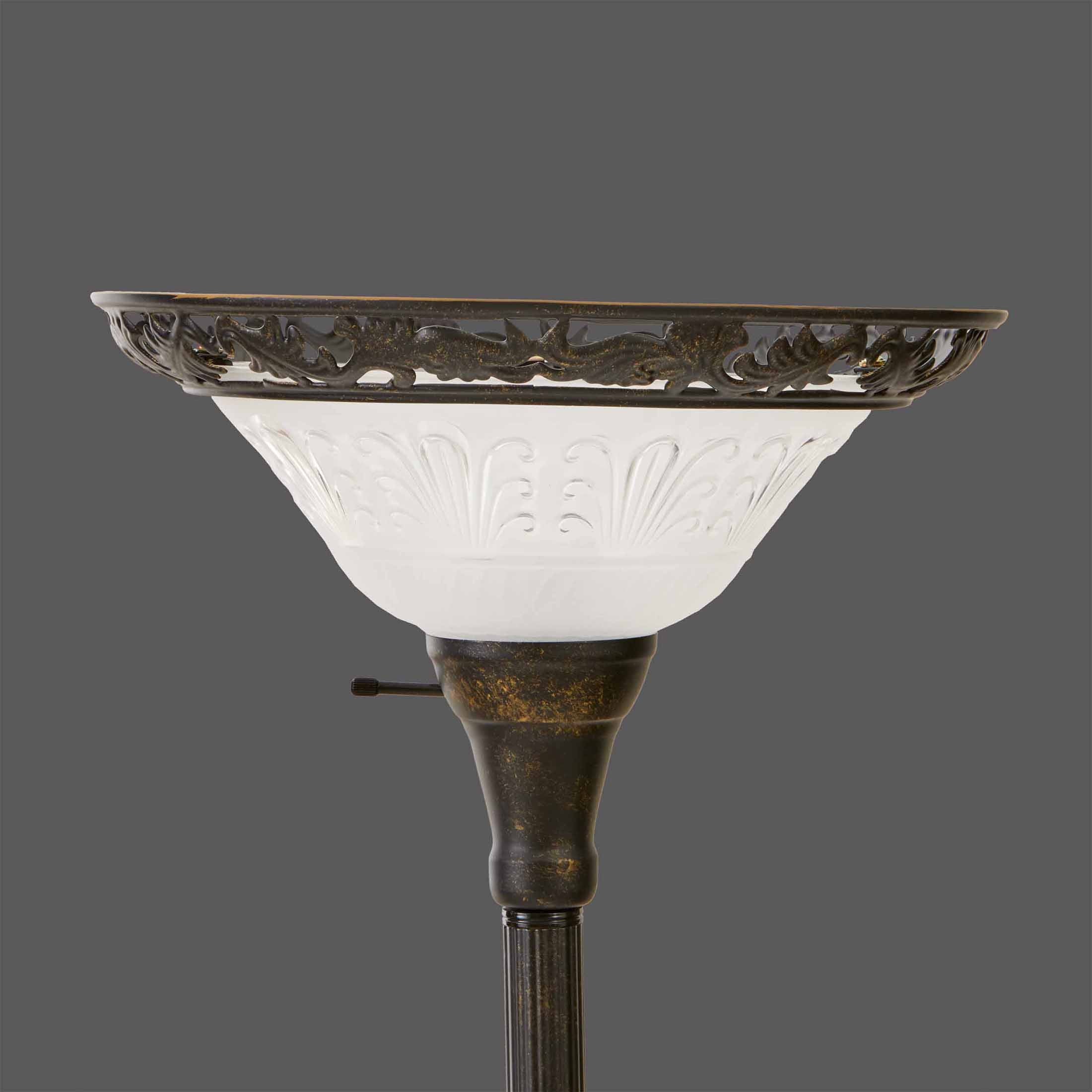  Traditional Bronze Victorian Floor Lamp 70"