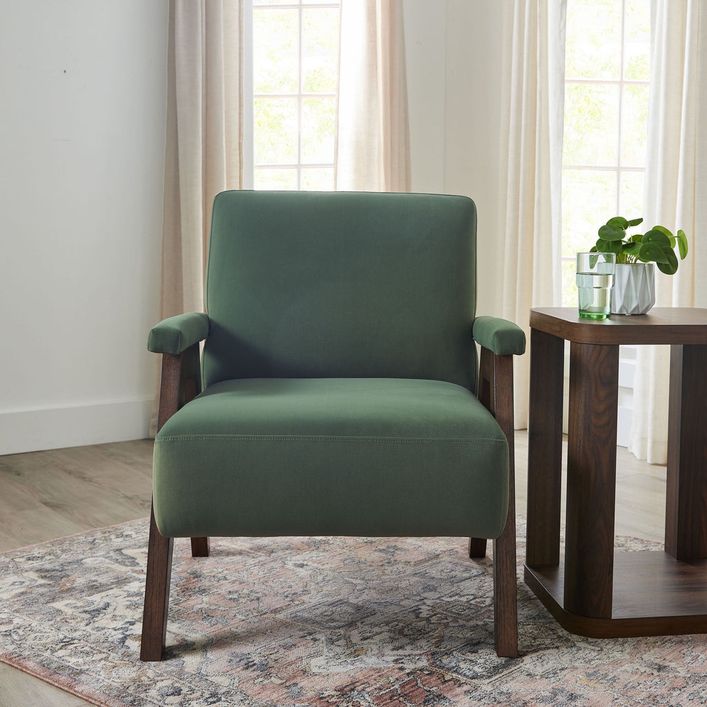  Ezra Accent Chair, Olive Green