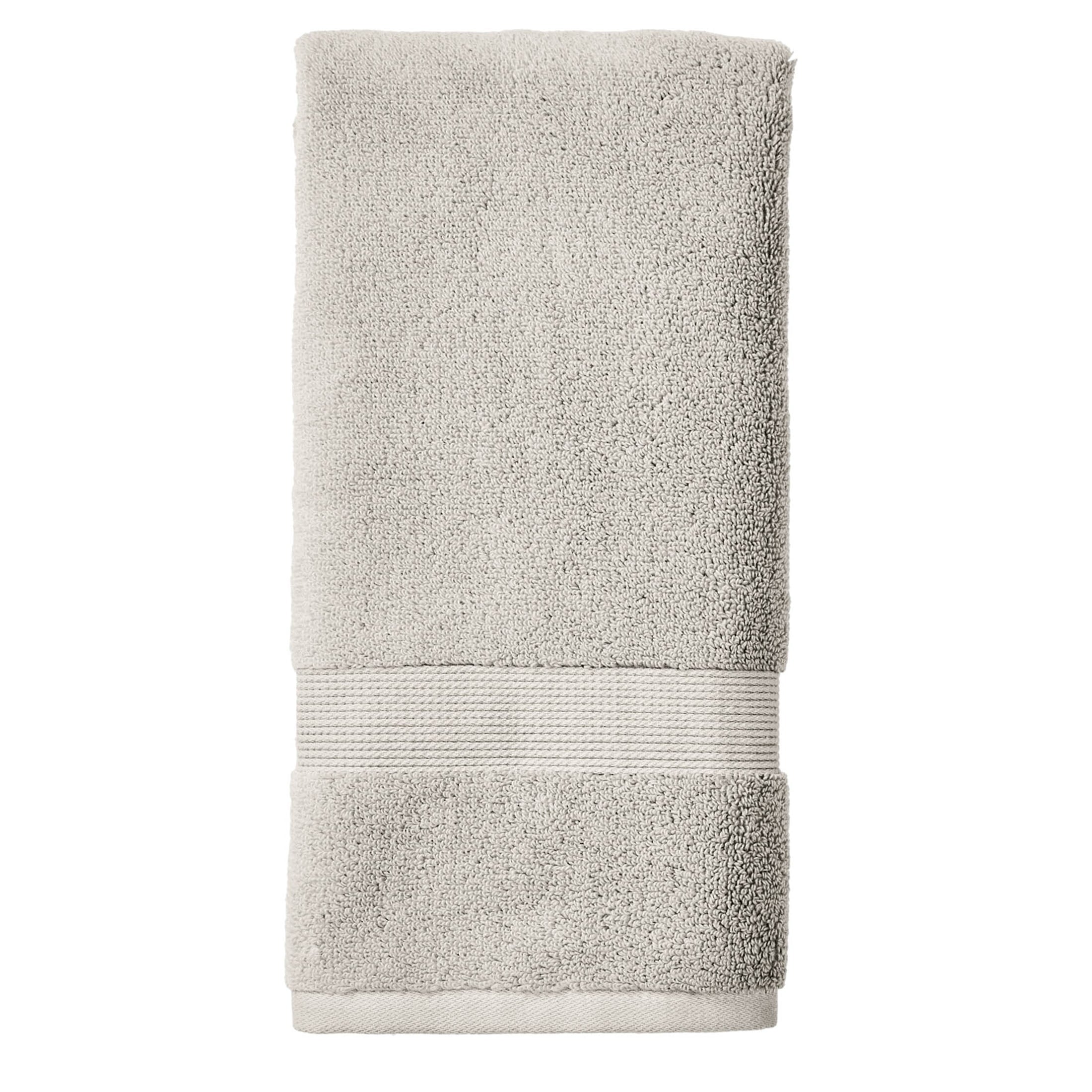  Signature Soft Solid 6 Piece Towel Set,Soft Silver