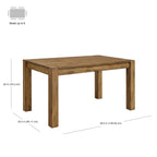  Bryant Dining Table, Rustic Brown