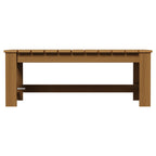  Ezra Outdoor Teak HDPE Coffee Table