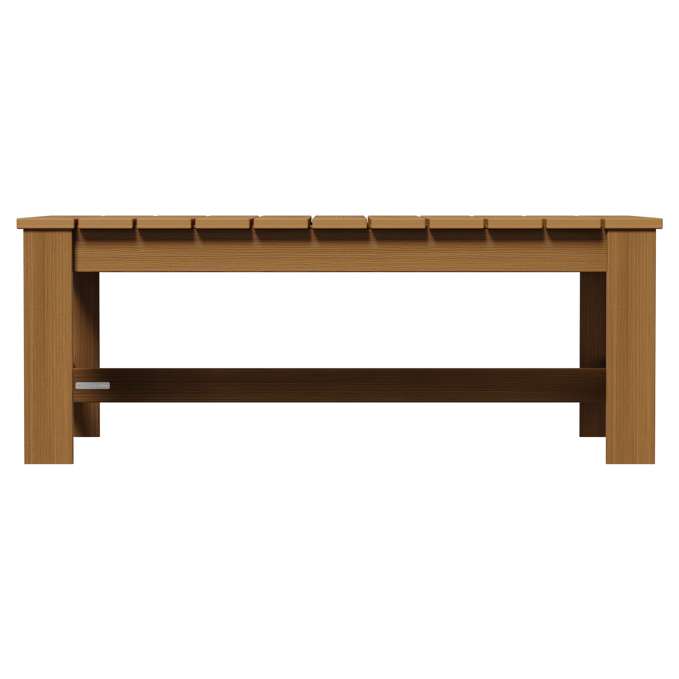  Ezra Outdoor Teak HDPE Coffee Table