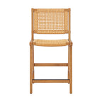  Vista Woven Counter-Height Stools 2 Pack, Light Honey Finish