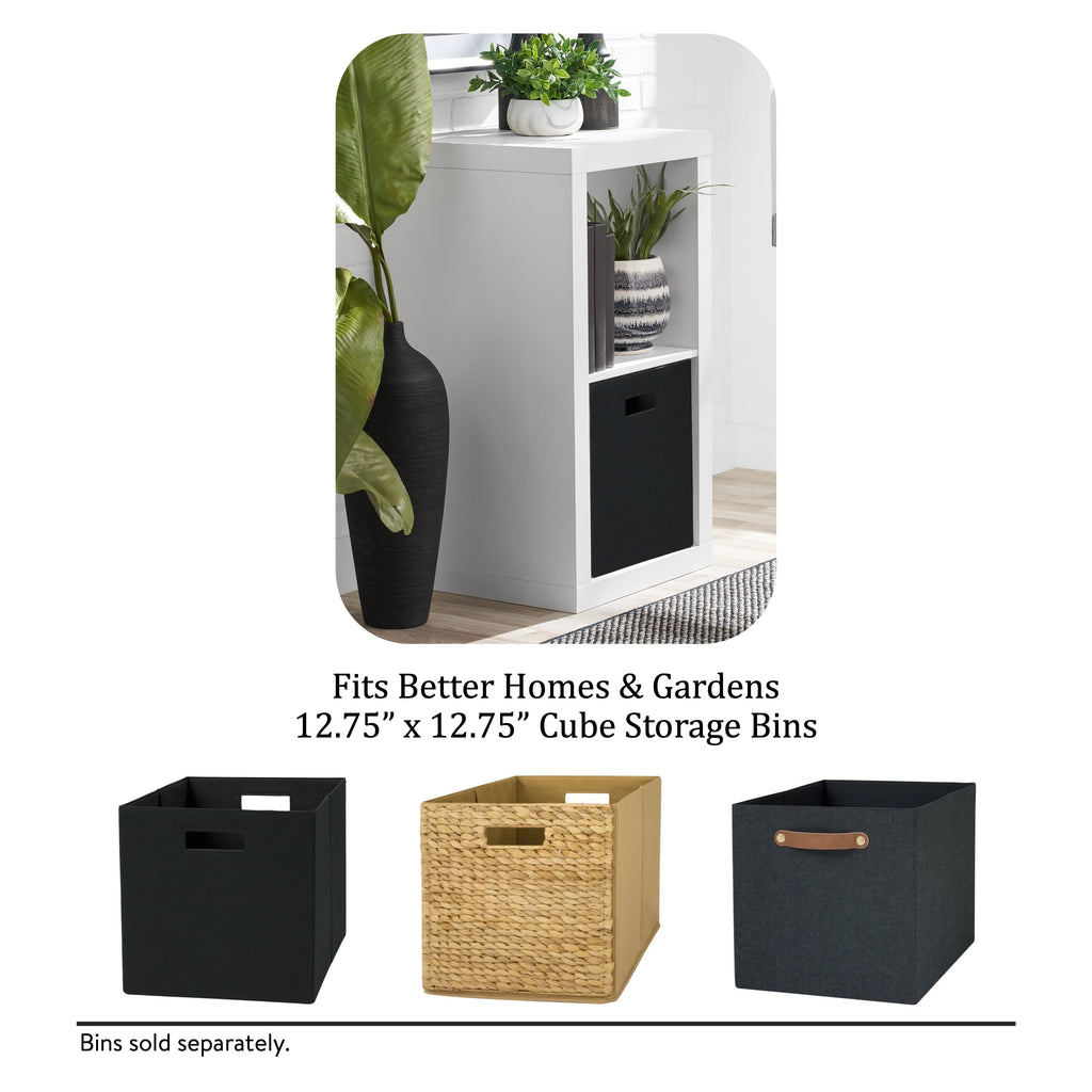  2 Cube Storage Organizer, White Texture