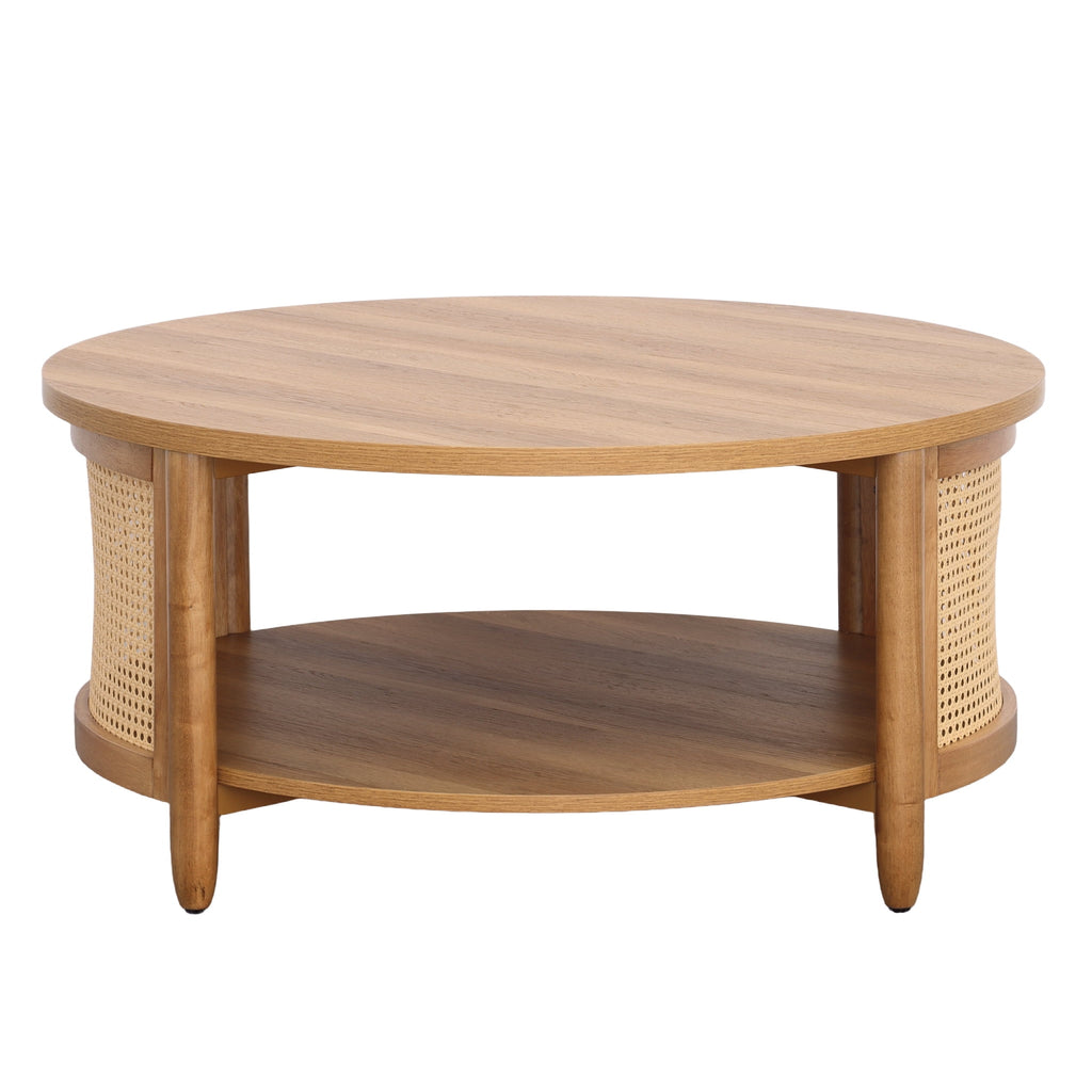  Springwood Caning Coffee Table, Light Honey Finish