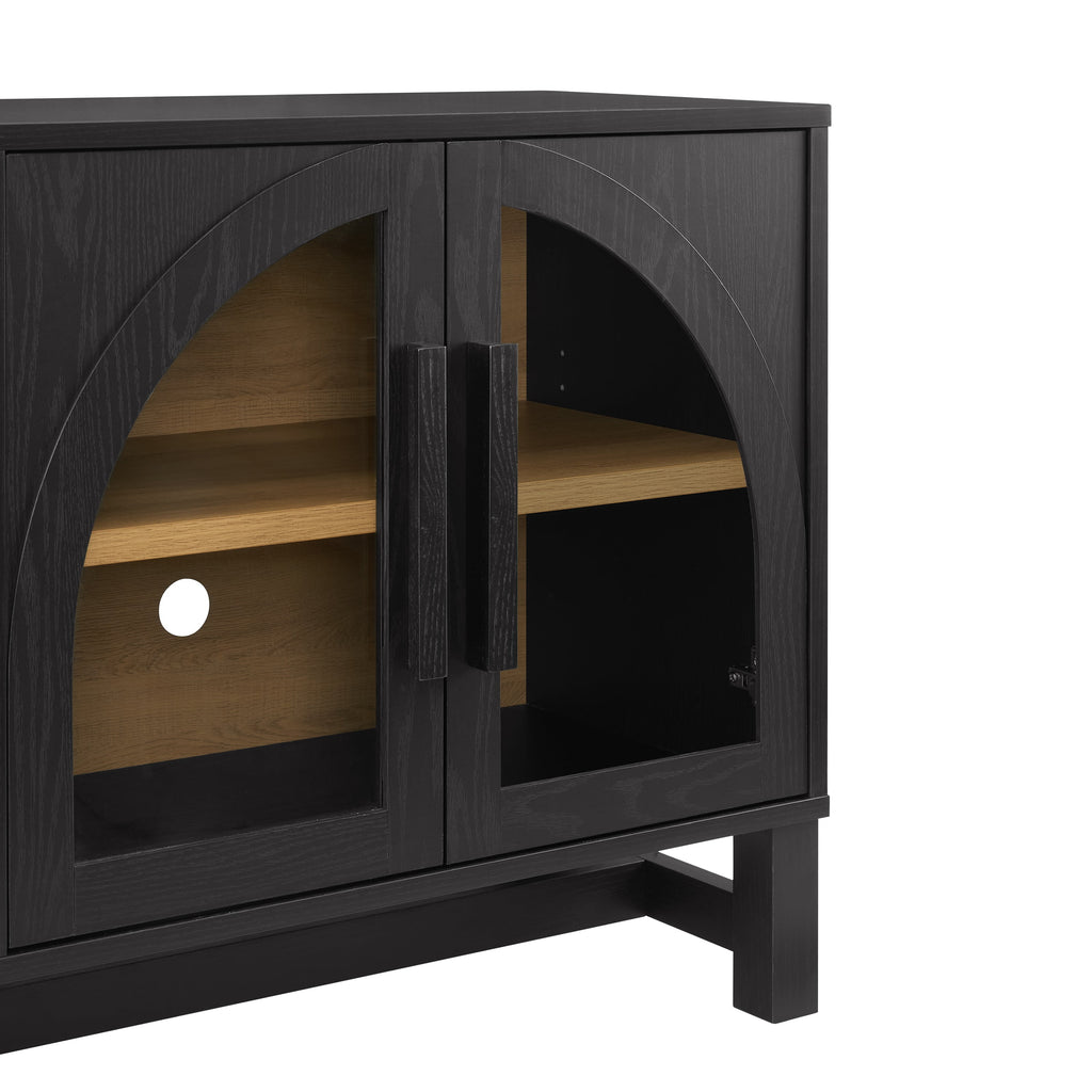  Juliet Arch TV Stand for TVs up to 65", Black Wood Finish