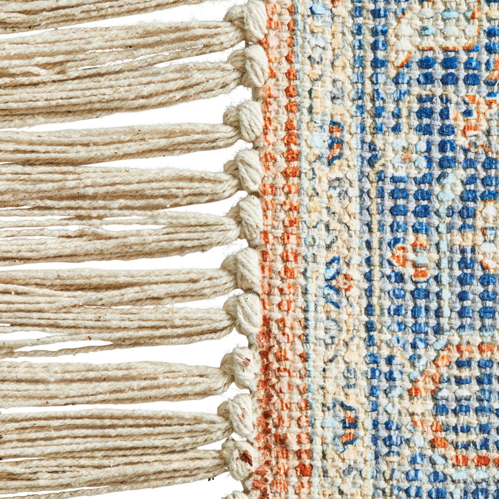  Persian Fringe Indoor Area Rug, Orange, 30"x46"