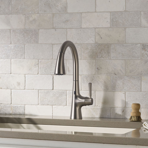  Touchless Pull Down Kitchen Faucet in Satin Nickel