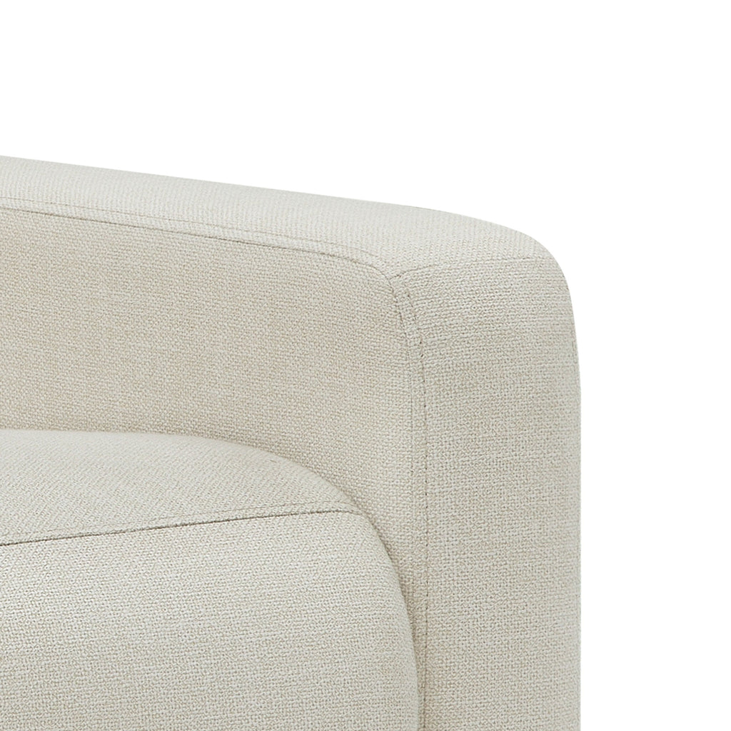 Modern Farmhouse Swivel Glider Recliner, Cream Linen