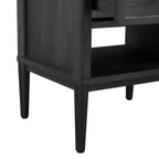 (2 pack)  Oaklee 2-Drawer Nightstand, Charcoal Finish