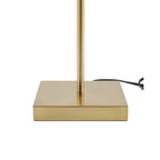  21" Gold Brass Pleated Shade Table Lamp