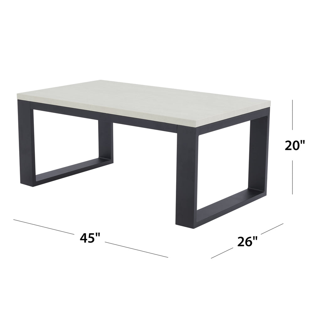  Ventura Outdoor Steel Patio Coffee Table