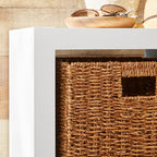  2 Cube Storage Organizer, White Texture