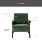  Ezra Accent Chair, Olive Green