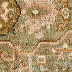  and Garden Modern Oushak Low Pile Stain and Fade Resistant Indoor Green Area Rug, 7'10" x 10'