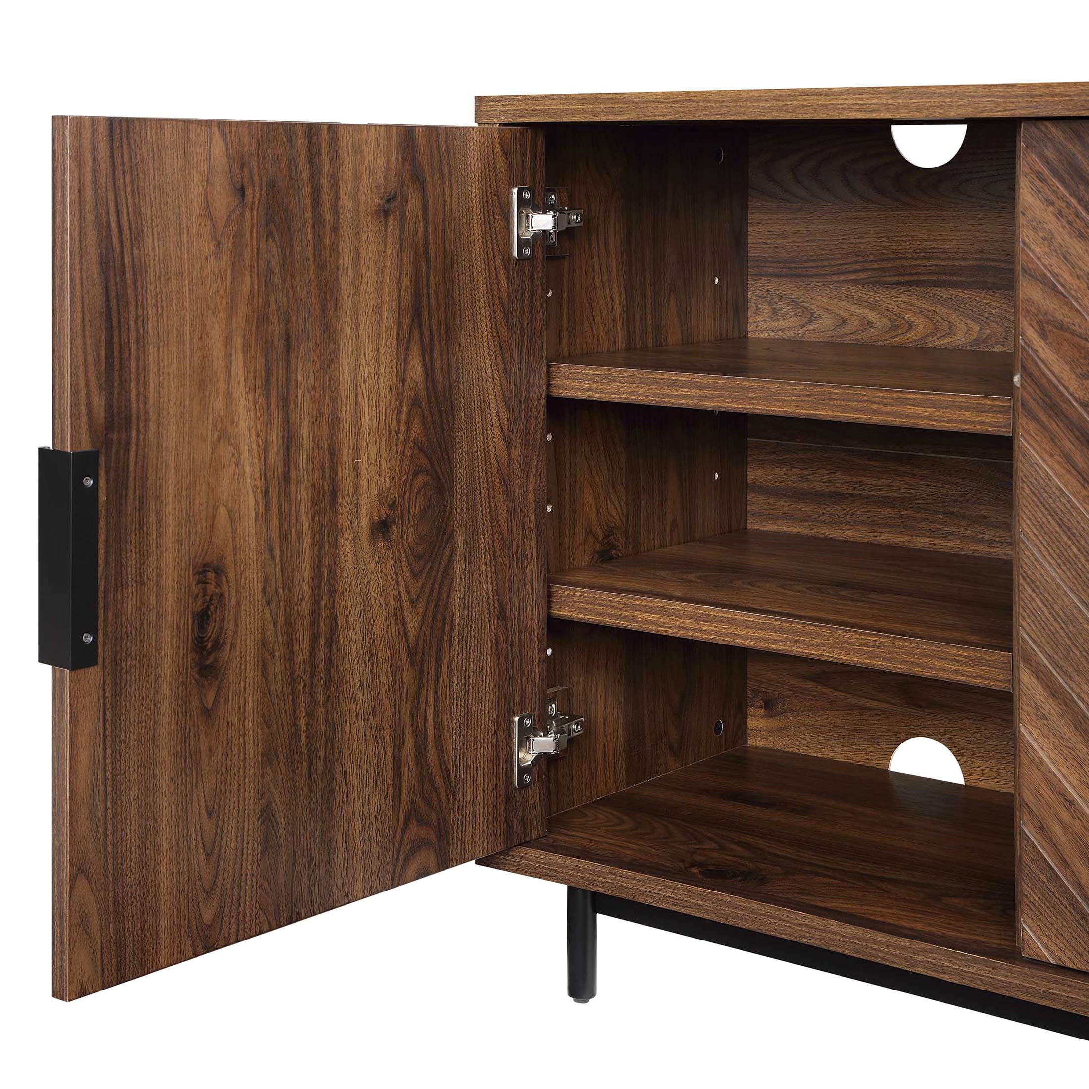  Wyatt Geo TV Stand for TVs up to 70",  Walnut Finish
