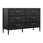  Oaklee 6 Drawer Dresser, Charcoal Finish