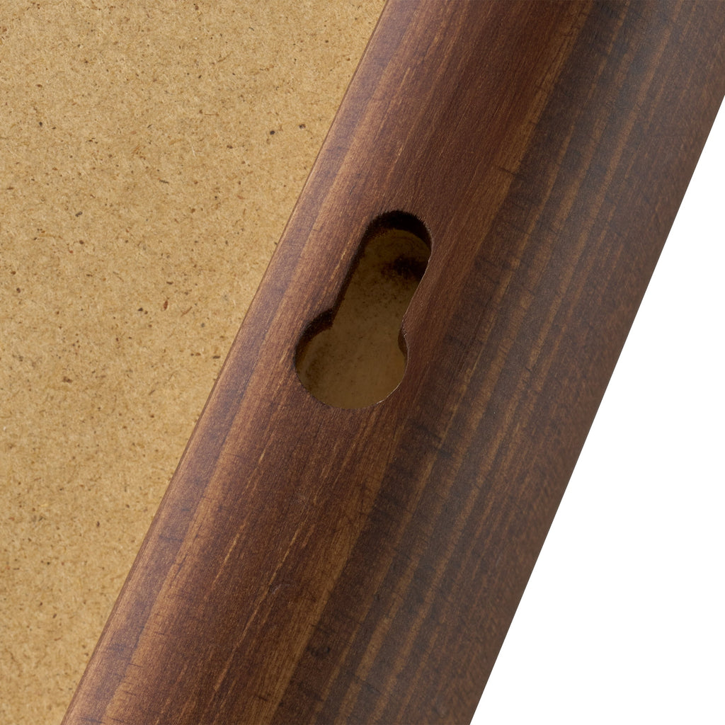  Craftsman Solid Wood Wall Mirror, 21.5 x 30 Inch, Walnut Finish