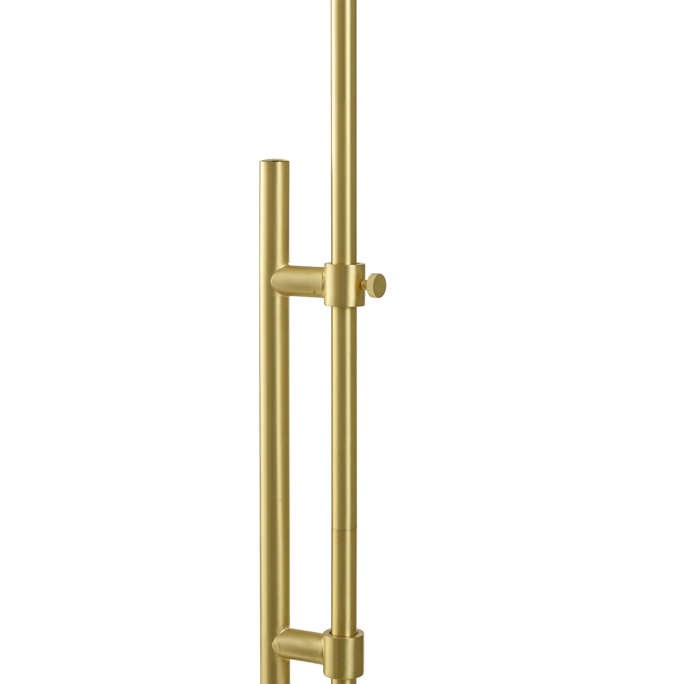  1-Light Modern Adjustable Brass Floor Lamp Gold