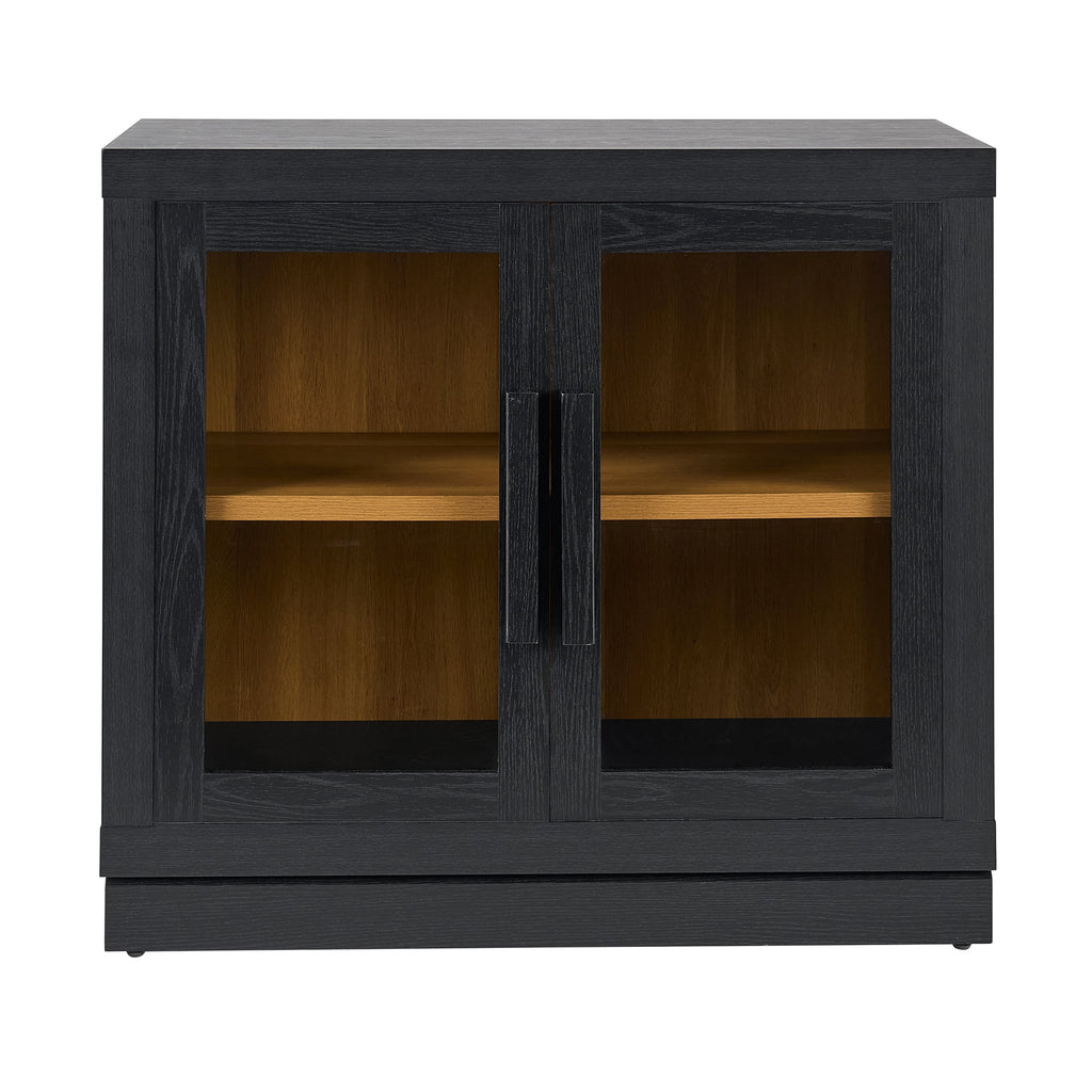  Ezra Accent Cabinet, Rich Black Finish