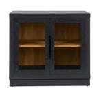  Ezra Accent Cabinet, Rich Black Finish