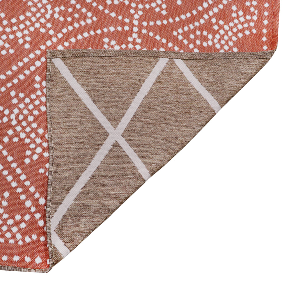 Medallion Reversible Rug, Red, 7' x 10'