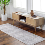  Persian Blooms Runner Washable Non-Skid Area Rug, Brown, 2'5" x 7'