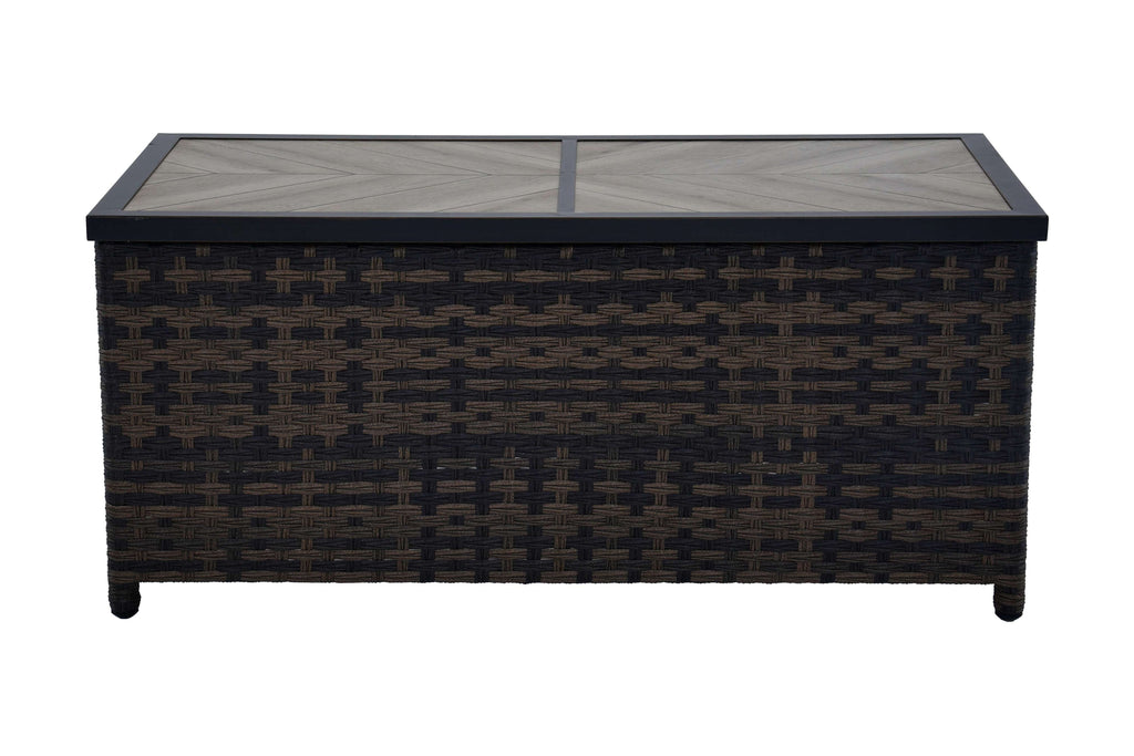  Rockport Ceramic Tile Outdoor Coffee Table, Brown