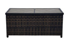  Rockport Ceramic Tile Outdoor Coffee Table, Brown