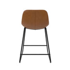 Farley Scoop Counter Height Stool, Camel Faux Leather