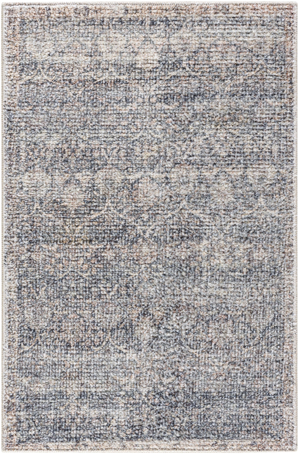 (2 pack)  Damask Multi Indoor Area Rug, 2' x 3'